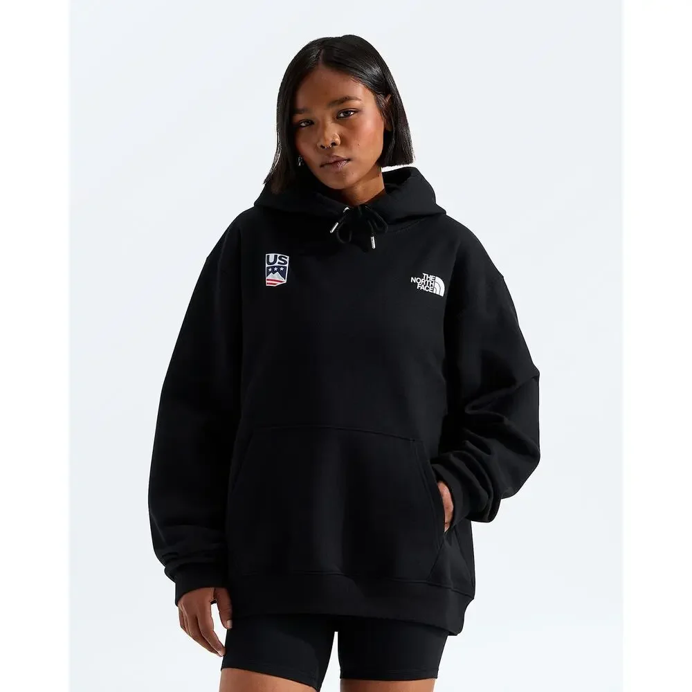 NWT The North Face Unisex U.S. Ski and Snowboard Relaxed Hoodie in Black sz L